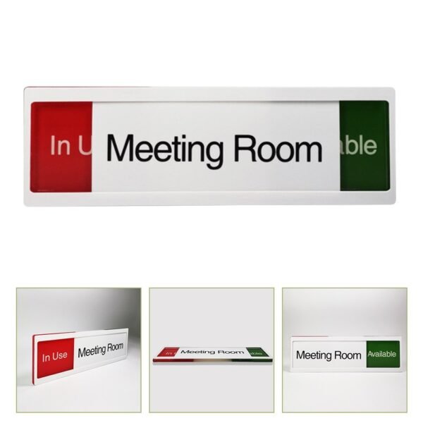 Office Door Sign Meeting Room In Use Available Sign Practical Slide Door Sign