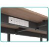 F1 Matrix Office Workstation16mm Matrix System Frameless Concept 6 Seater Cluster of Workstation