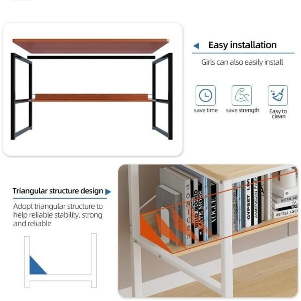 352.jpg Double Layer Office desk