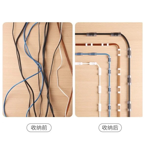20 Pcs Wire Holder Wire Cable Clips Desktop Organizing