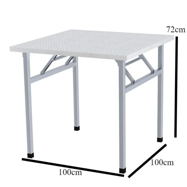 my-11134207-7rasm-m0ny2q9uilvo0f.webp Portable Stainless Steel Table Foldable Dining Banquet Purpose W100cm H72cm