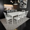 White Dining Table Chair Scandinavian