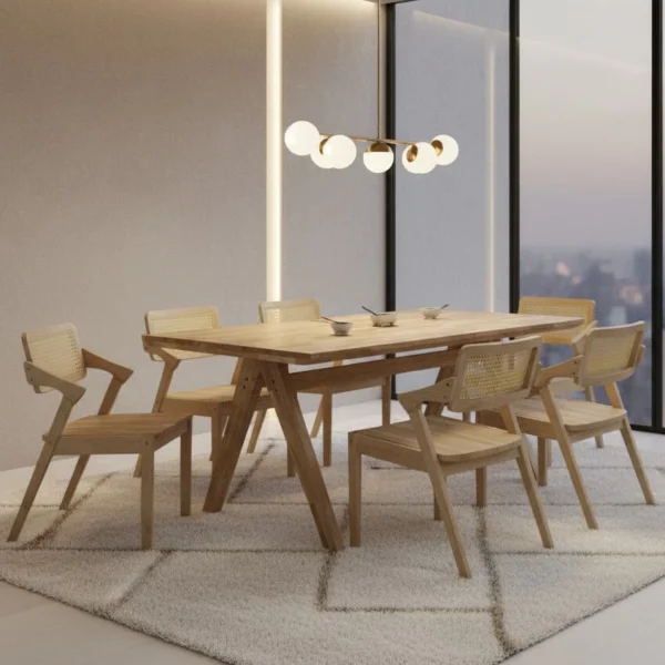 Random Dining Table Stylish Solid Wood Chair Cushion Ideal