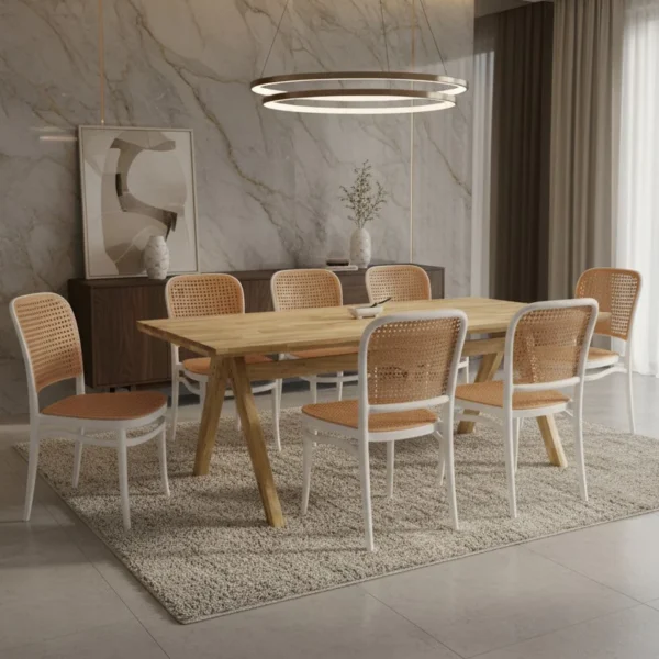 Random Dining Table Stylish Solid Wood Chair Cushion Ideal