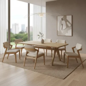 my-11134207-820ld-mngl16zc20p2d4.webp Random Dining Table Stylish Solid Wood Chair Cushion Ideal