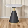 Random Italian rock slab round dining table coffee