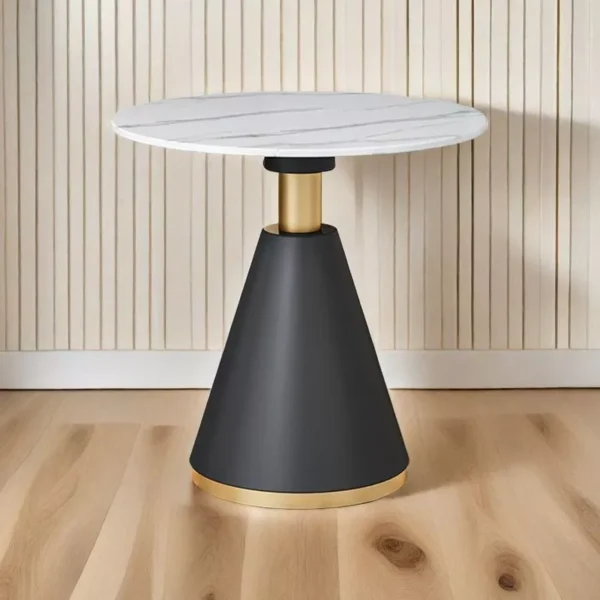 Random Italian rock slab round dining table coffee