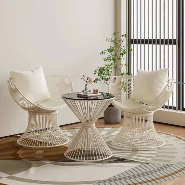 sg-11134201-825zk-mm14lw6gp3wv5b.webp Balcony Leisure Light Table Chair Sofa Coffee One Courtyard Cream L45cm W73cm H68cm