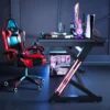 Gaming Table Solid Wood Computer Game Desk Two Stage L73cm W120cm H74cm