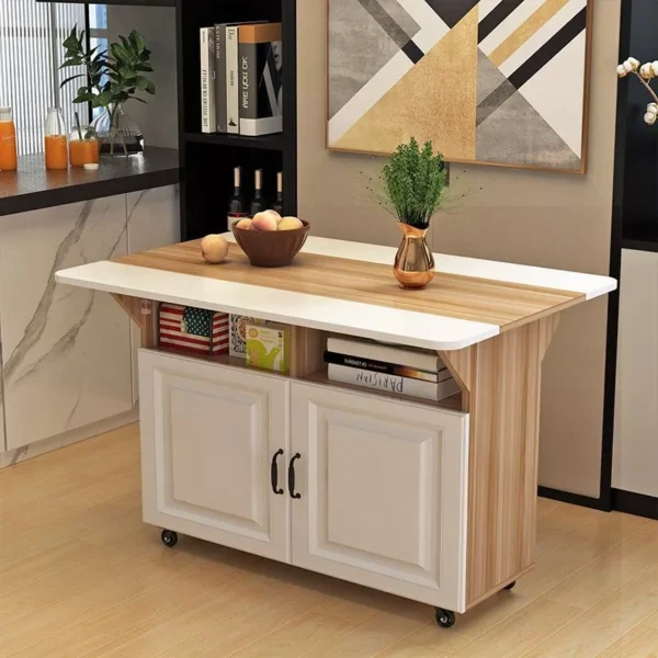 Small Dining Table Rectangular Foldable Eating Room L80cm W80cm H76cm