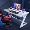 Gaming Table Solid Wood Computer Game Desk Two Stage L73cm W120cm H74cm